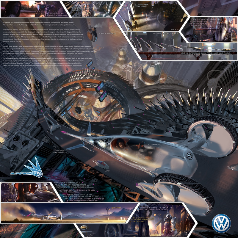 Illustration for article titled Volkswagen Slipstream Is Mix Between Car, Segway and Star Trekish Pod